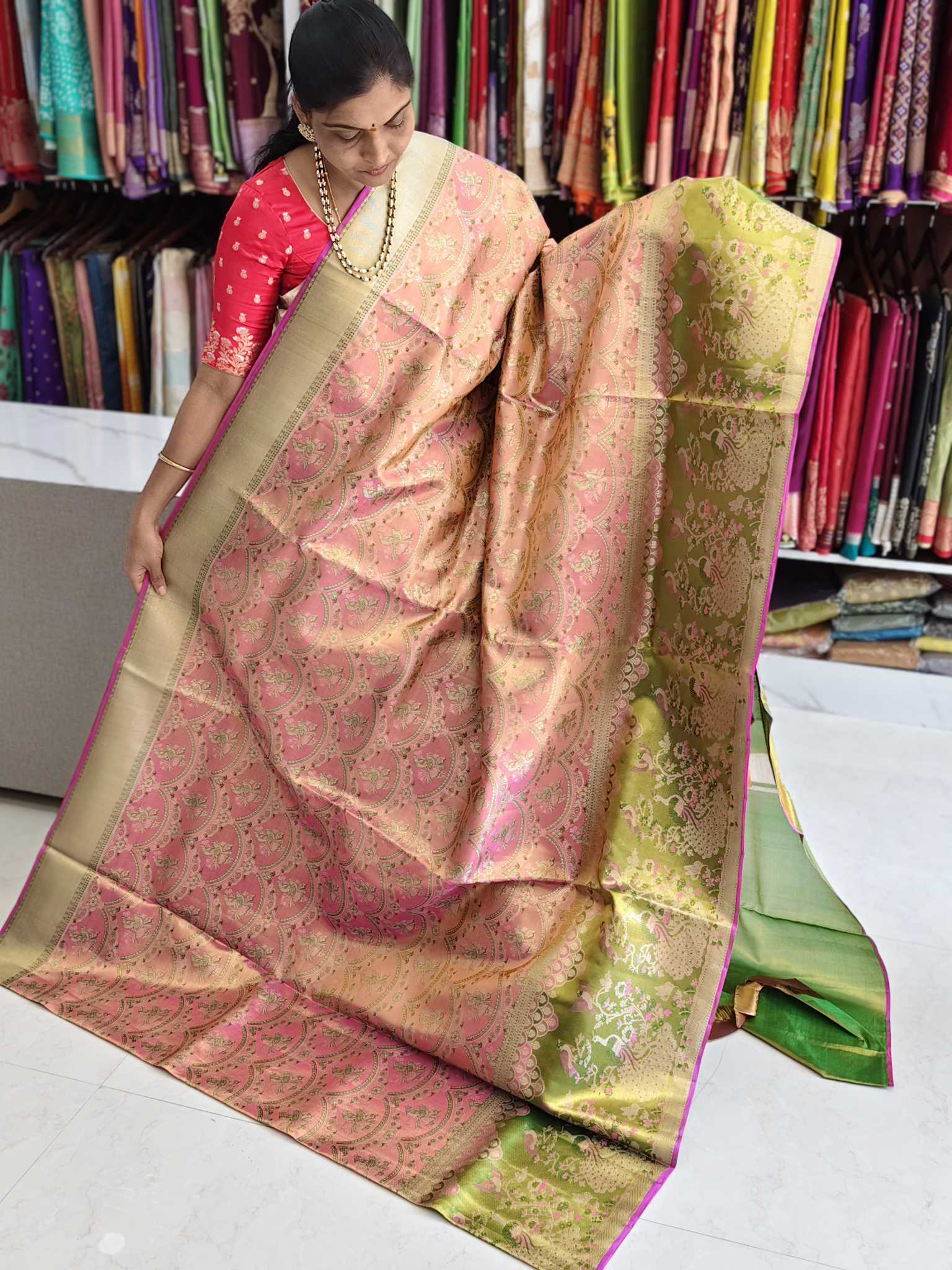 Pure kanchi pattu saree (silk mark certified)