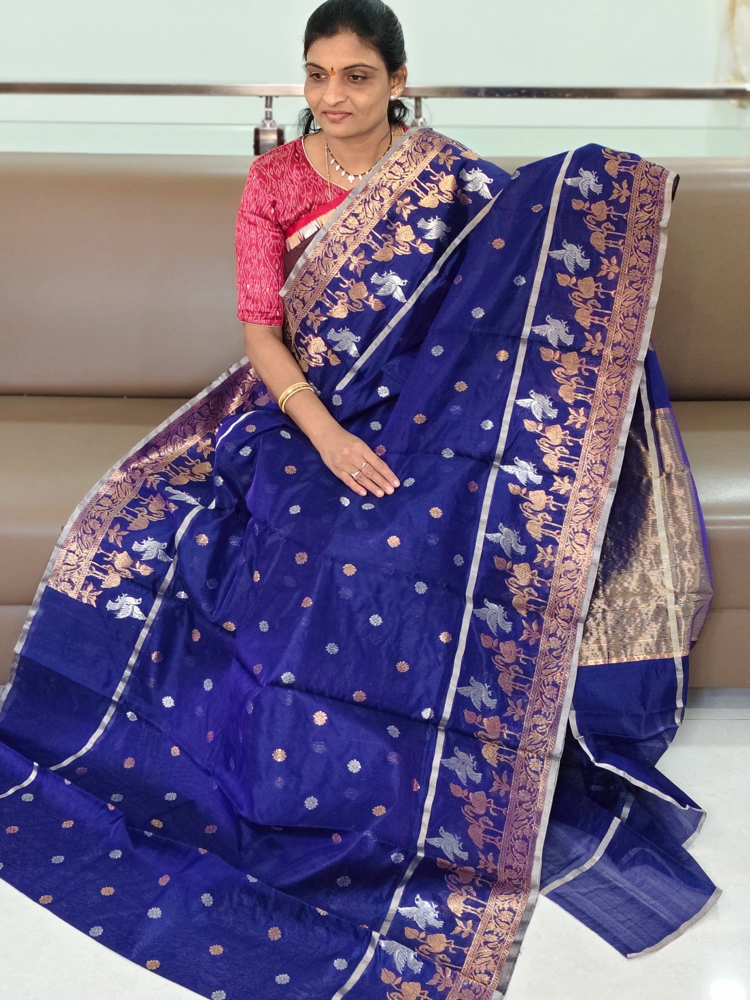 Chanderi Pattu saree - Kanchipuram Sarees by Shreekari Silks Chanderi Pattu saree