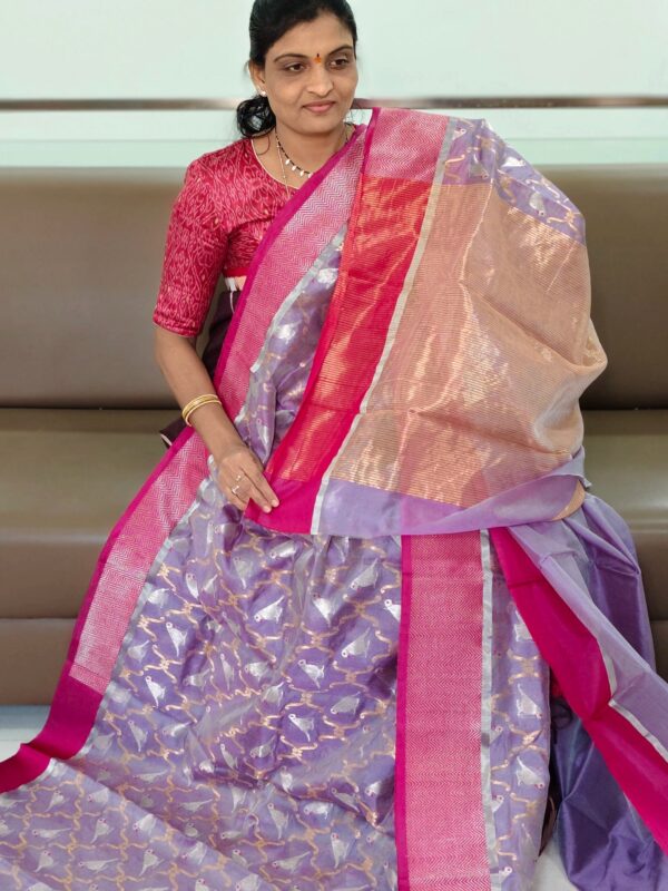 Chanderi Pattu saree - Kanchipuram Sarees by Shreekari Silks