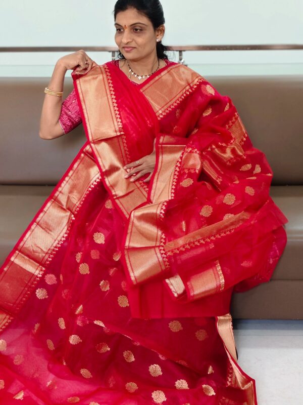 Chanderi Pattu saree - Kanchipuram Sarees by Shreekari Silks