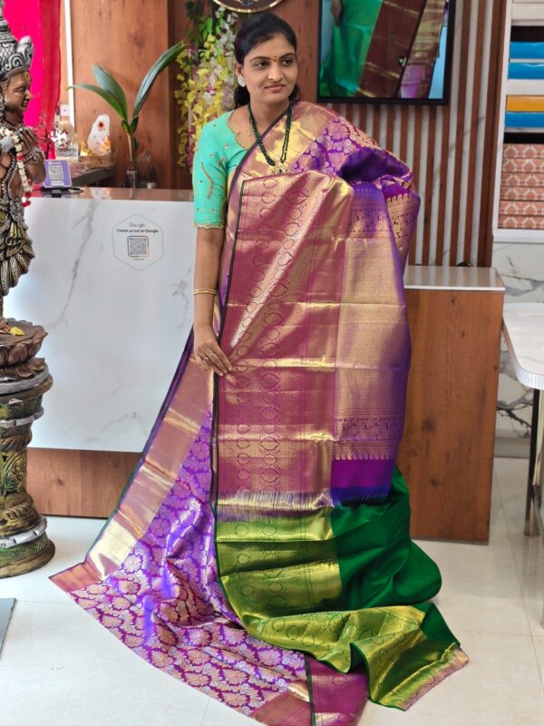 Pure kanchi pattu saree (silk mark certified) - Kanchipuram Sarees by Shreekari Silks