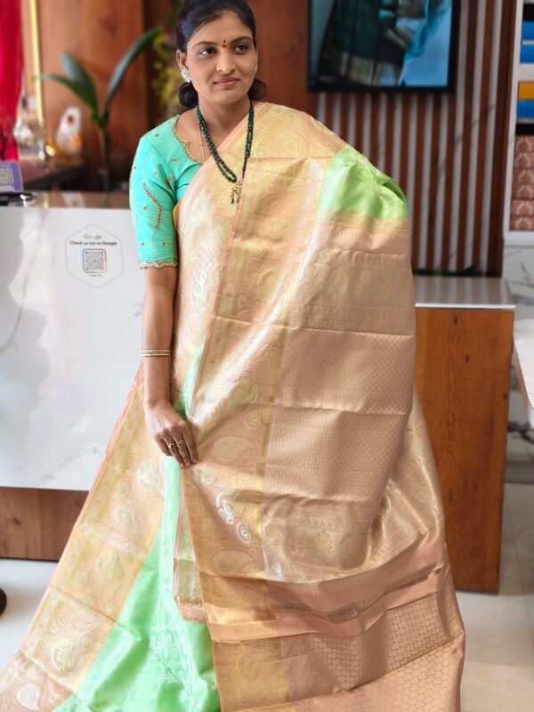 Pure kanchi pattu saree (silk mark certified) - Kanchipuram Sarees by Shreekari Silks