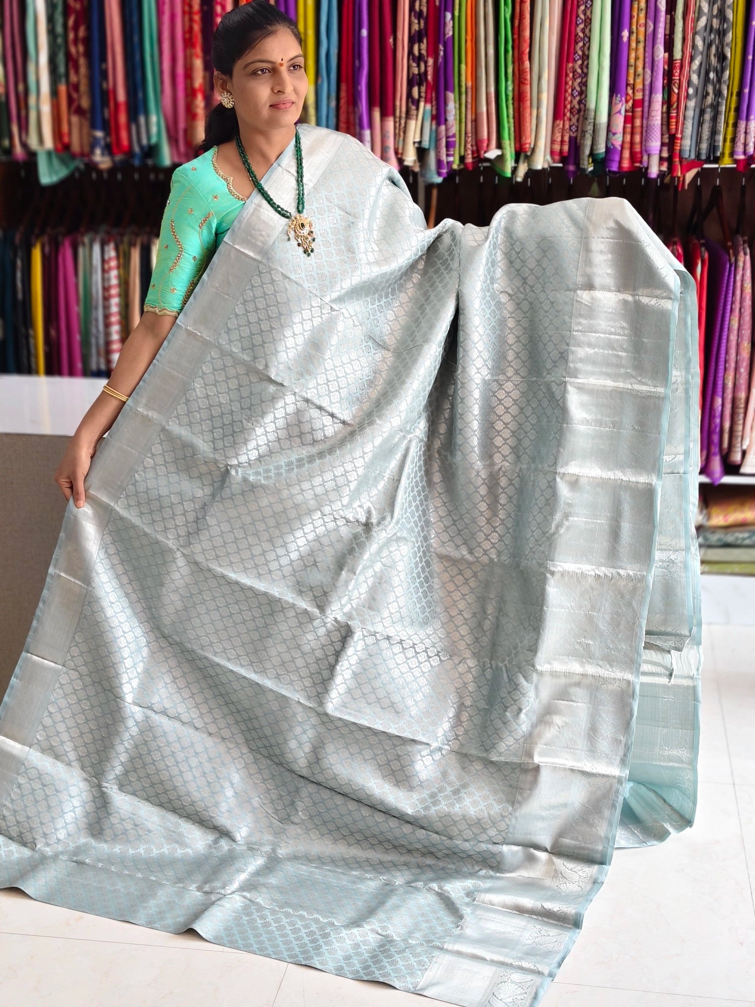 Pure kanchi pattu saree (silk mark certified) - Kanchipuram Sarees by Shreekari Silks Pure kanchi pattu saree (silk mark certified)