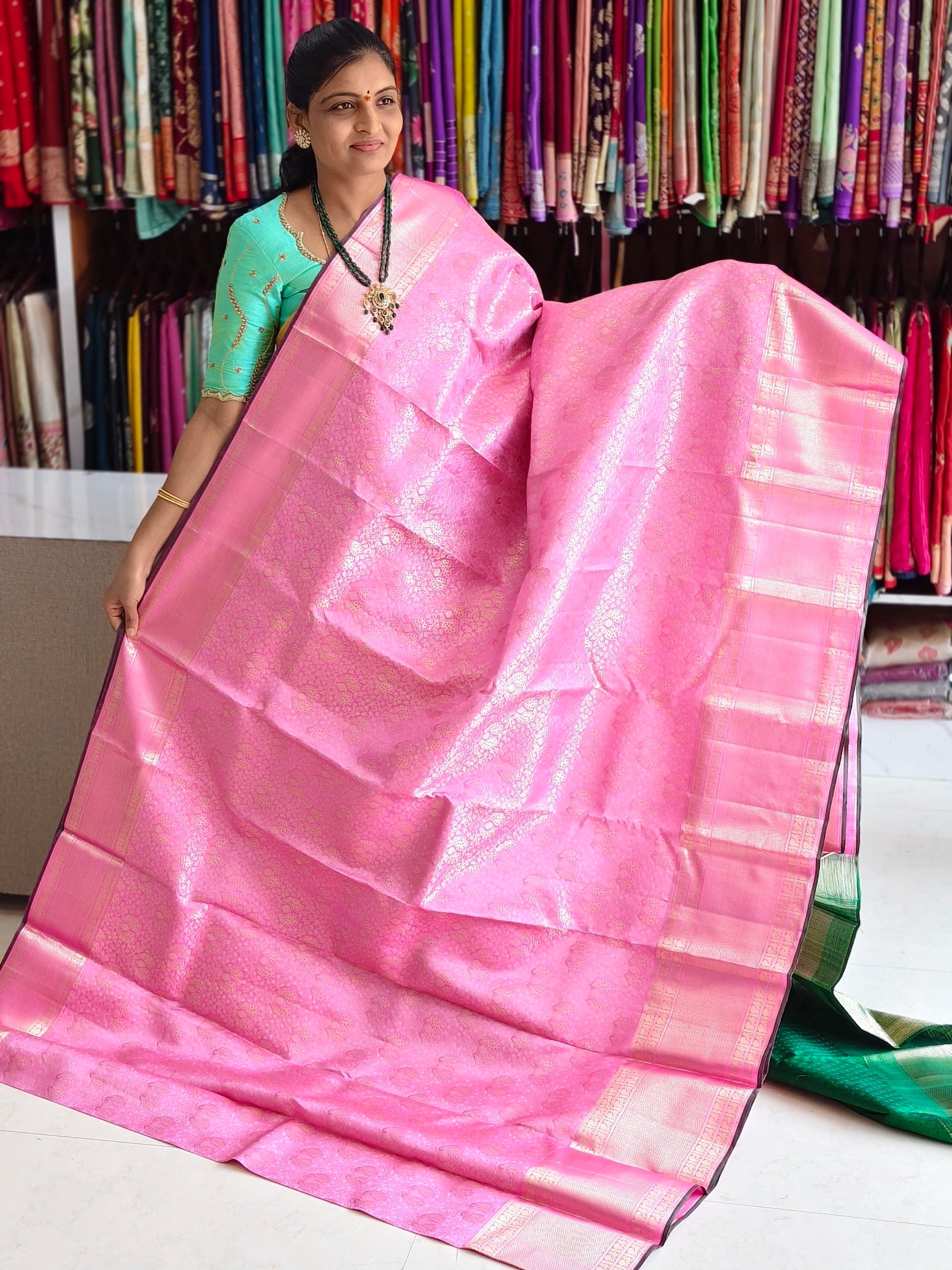 Pure kanchi pattu saree (silk mark certified) - Kanchipuram Sarees by Shreekari Silks Pure kanchi pattu saree (silk mark certified)