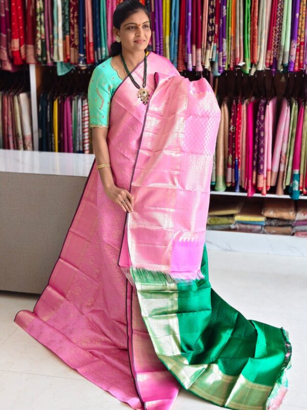 Pure kanchi pattu saree (silk mark certified) - Kanchipuram Sarees by Shreekari Silks