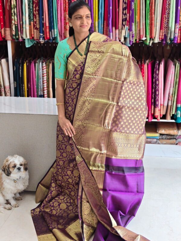 Pure kanchi pattu (silk mark certified) - Kanchipuram Sarees by Shreekari Silks