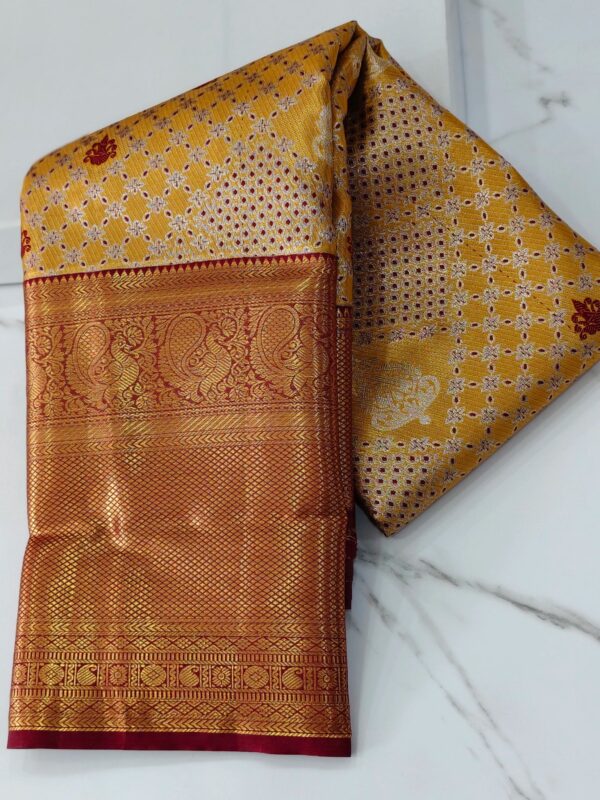 Semi kanchi pattu - Kanchipuram Sarees by Shreekari Silks