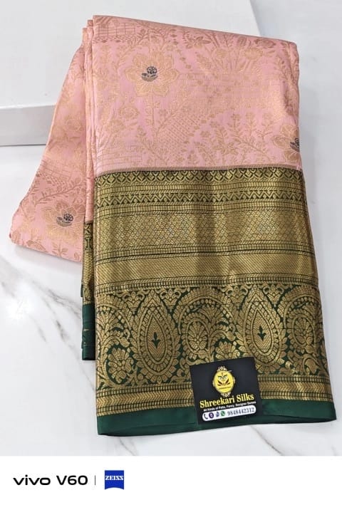 Semi kanchi pattu - Kanchipuram Sarees by Shreekari Silks