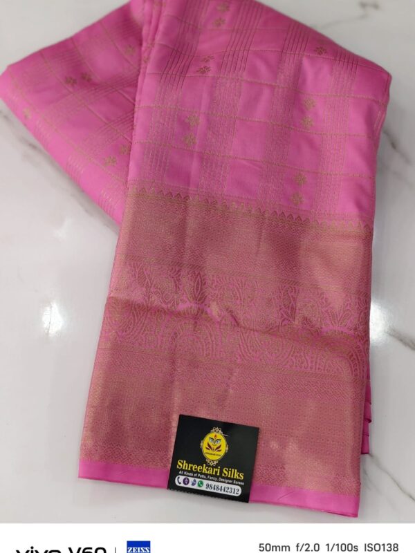 Semi kanchi pattu - Kanchipuram Sarees by Shreekari Silks