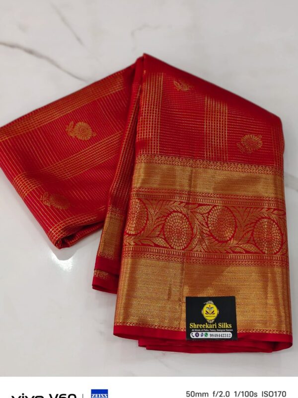 Semi kanchi pattu - Kanchipuram Sarees by Shreekari Silks